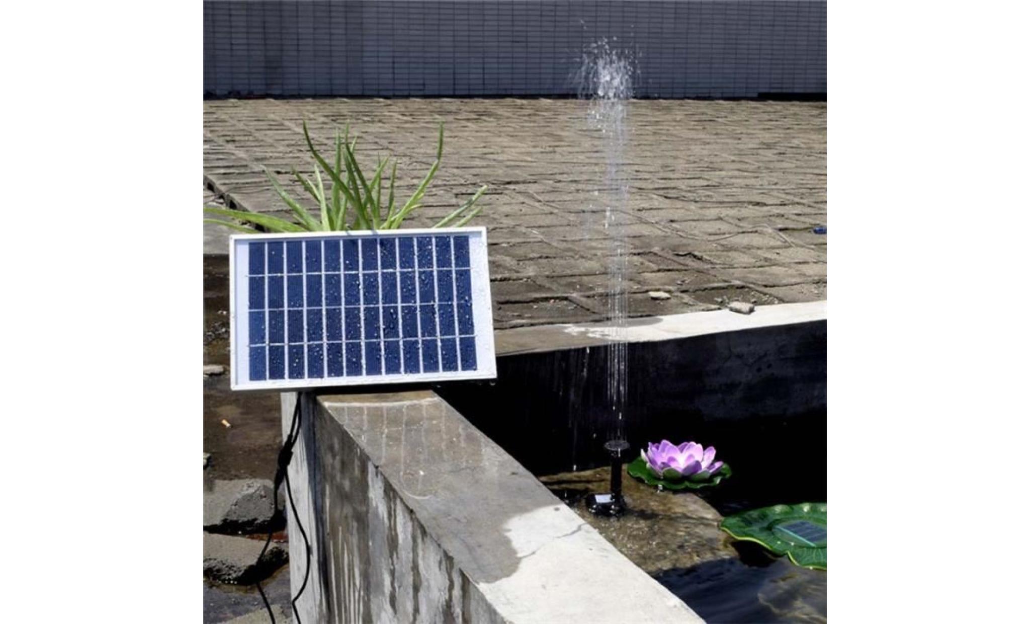 5wfontaine solaire extérieur, pompe à eau solaire pour fontaine de bassin, jardin,