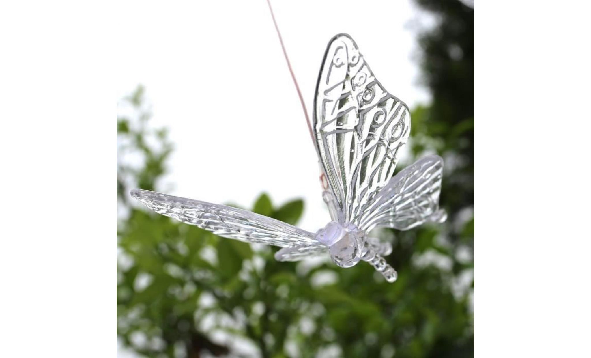 6 abs en plastique transparent papillon led carénages décoratifs pas cher