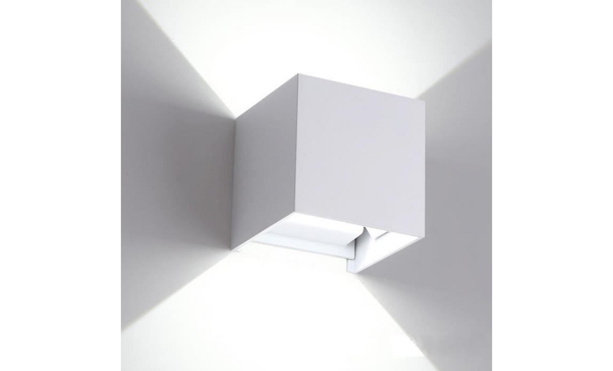 a applique murale d'extérieur led cube 6w ip60 Étanche lumière blanc froid lampe intérieur décoratif Éclairage extérieur pyw8178