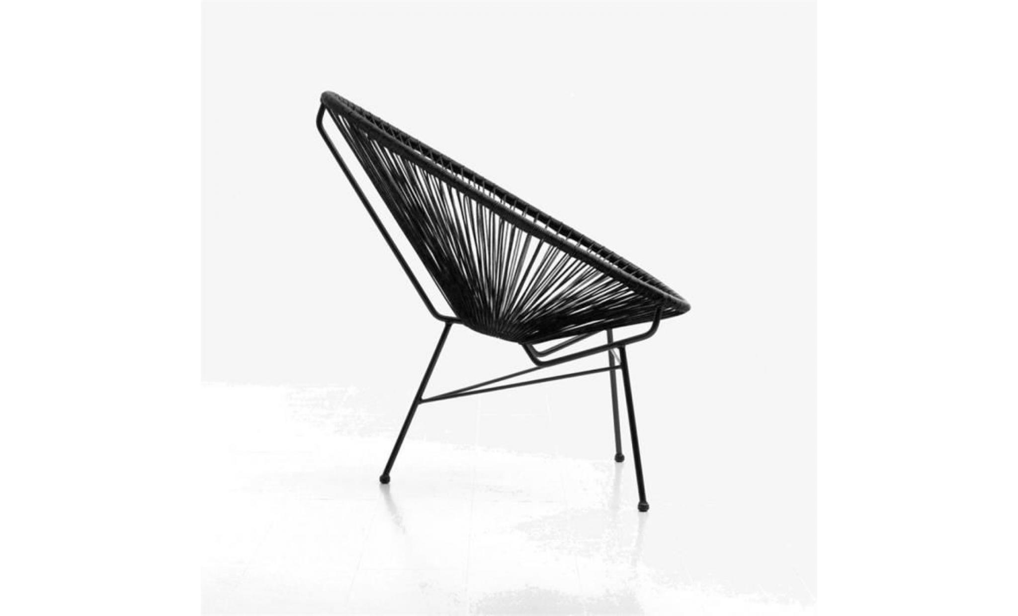 acapulco noir   fauteuil design pas cher