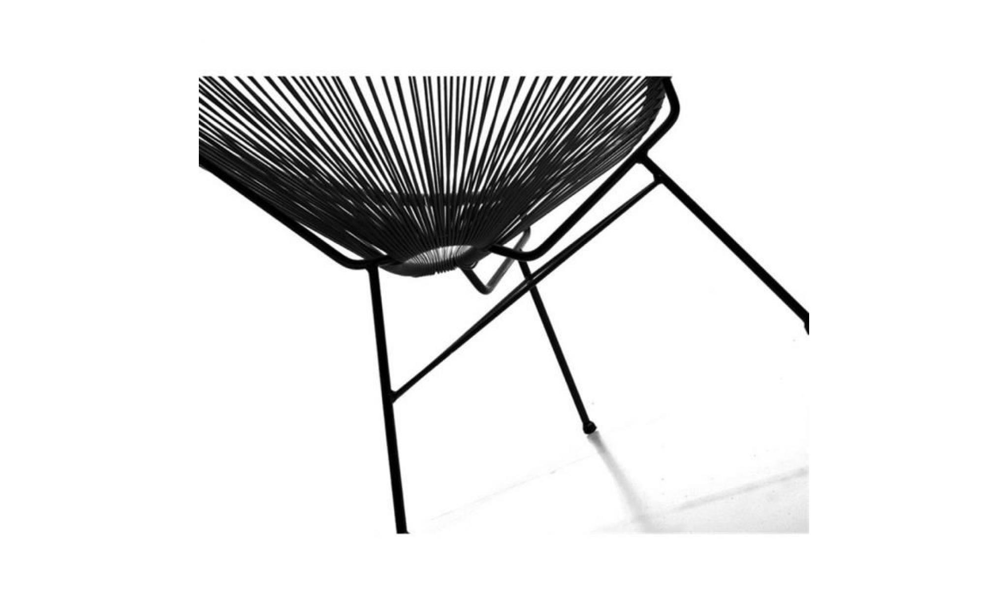 acapulco noir   fauteuil design pas cher