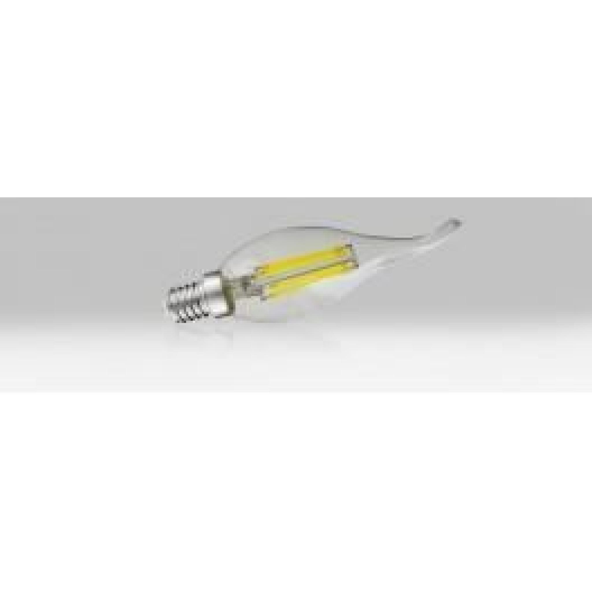 Ampoule LED COB Coup de vent E14 - Transparent Claire - Filament 4W 4000°K Boite