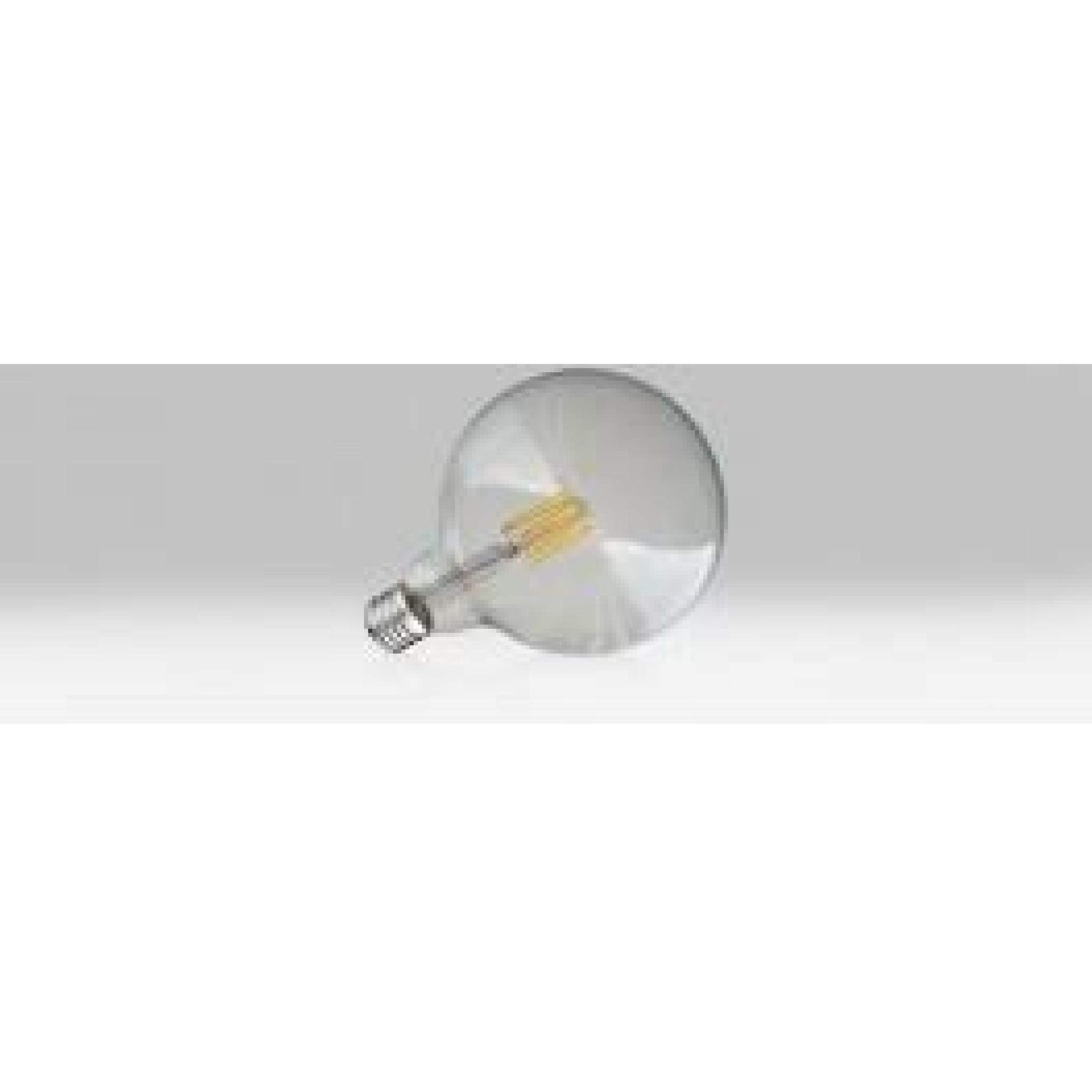 Ampoule LED COB Globe E27 G125 - Transparent Claire - Filament 8W 4000°K  pas cher