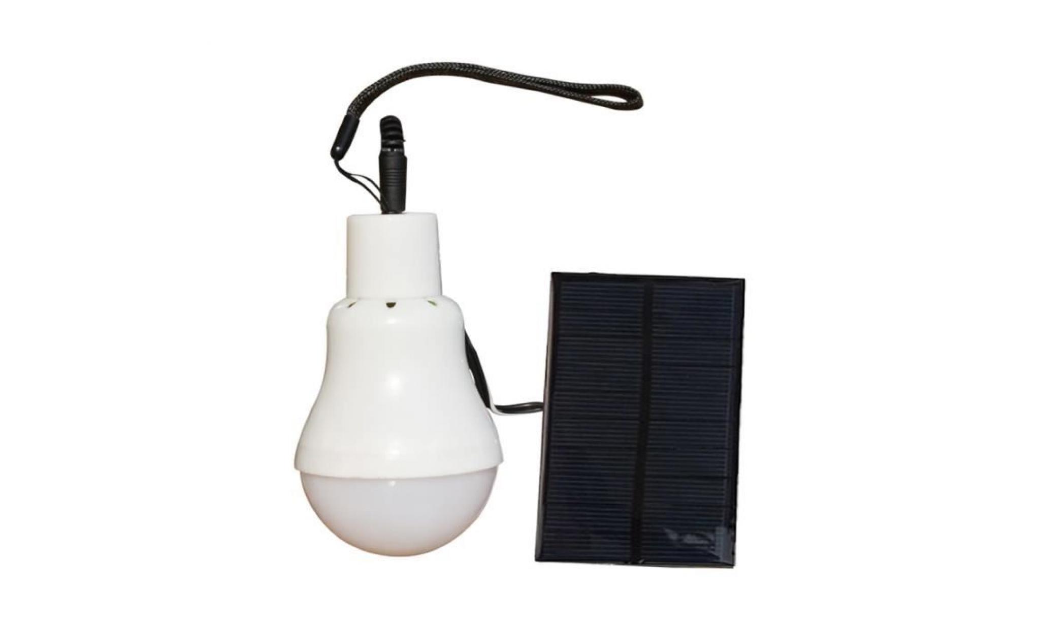 ampoule solaire extérieure powered rechargeable led portable lumière camping lampe de jardin   lpp80528941