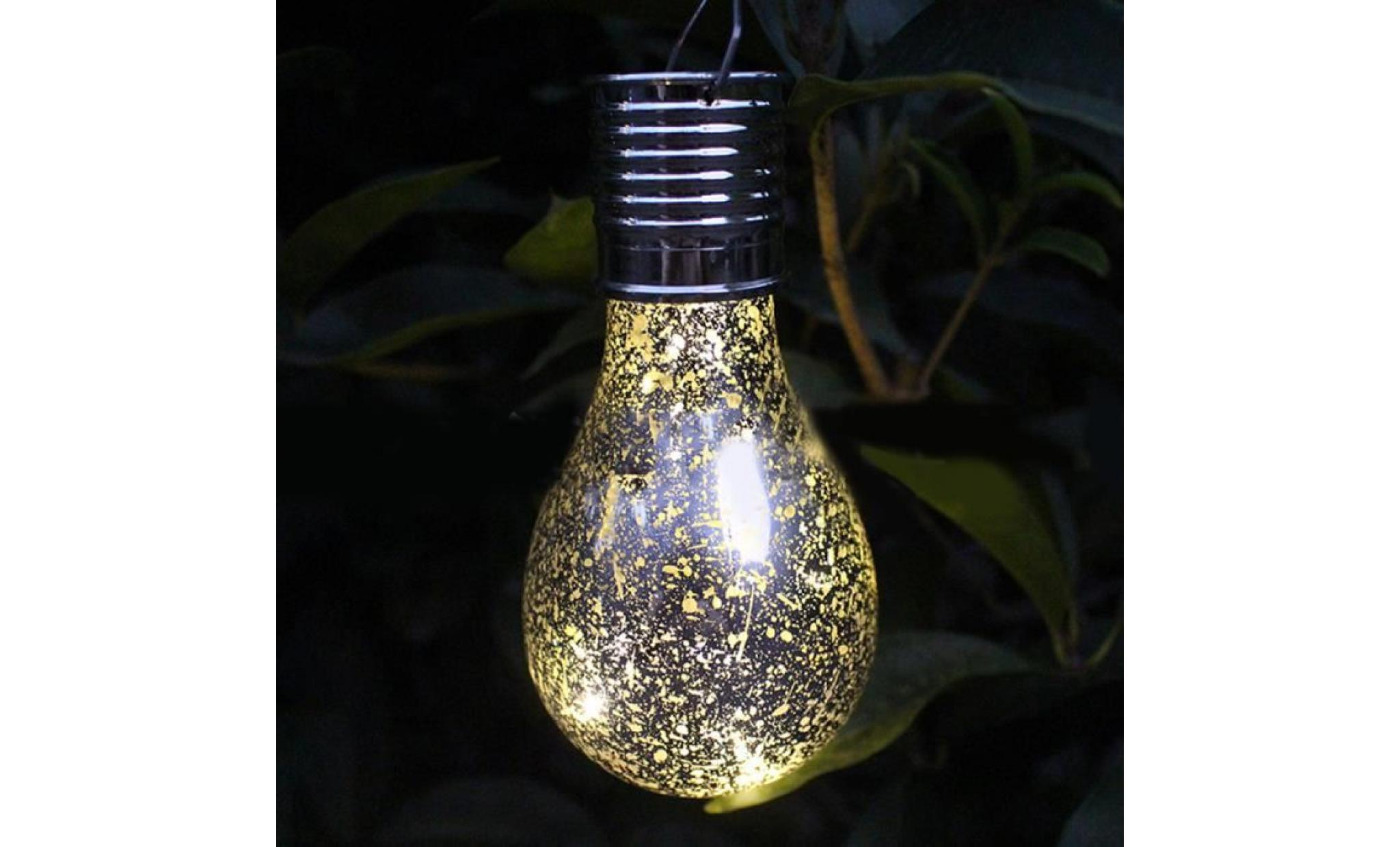 ampoules solaires led 1pc lampe de soleil en verre avec clip pour jardin extérieur, pelouse pas cher