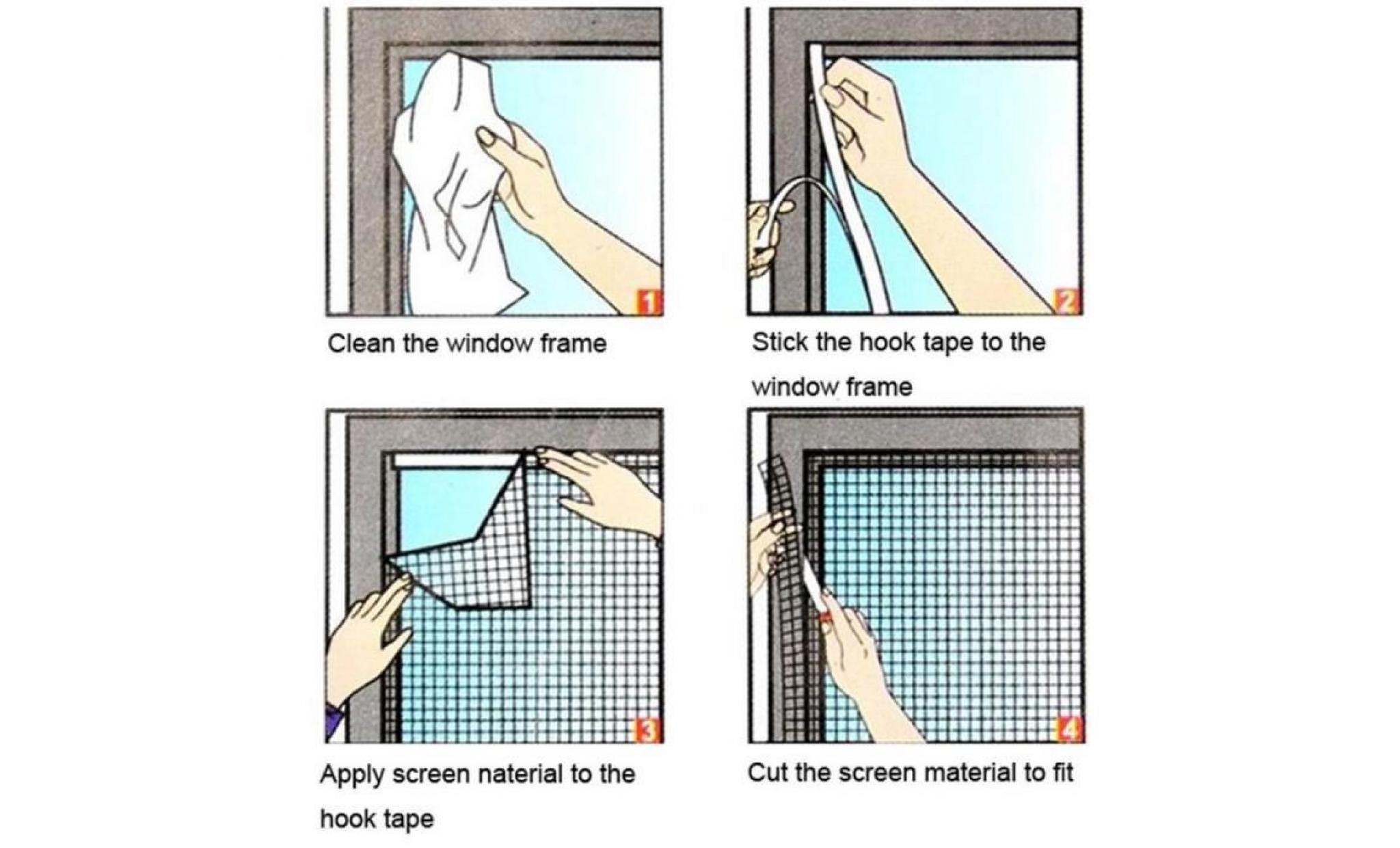 anti moustique net pour fenêtre net mesh Écran moustiquaire rideau protecteur insectes pas cher