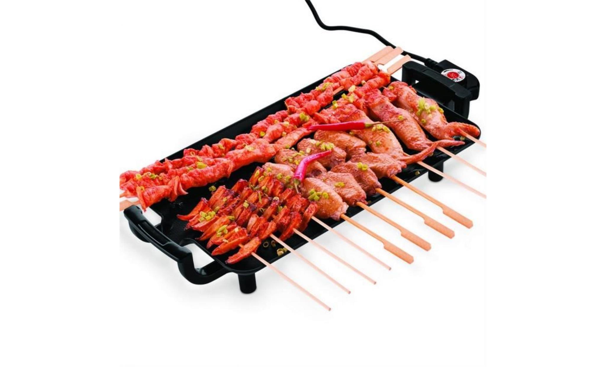antiadhésive grille de table électrique teppanyaki barbecue appareil cuisine 400 * 230 * 90mm
