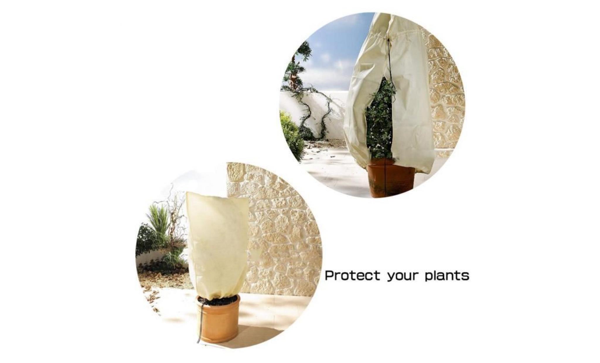aolvo housse pour plante protection plante d'extérieur antigel en hiver 180*120cm pas cher