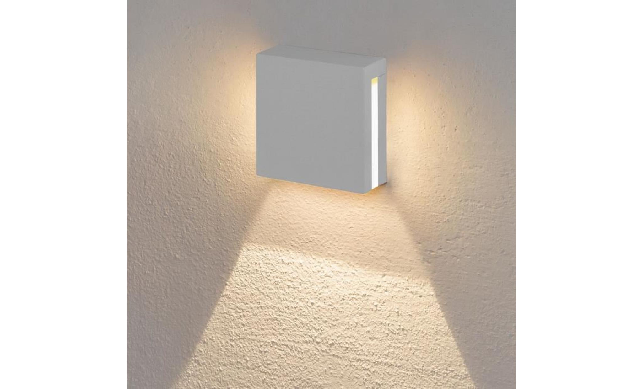 applique à encastrer au mur, led blanc chaud, lampe murale 3 watt, couleur blanche, usage externe