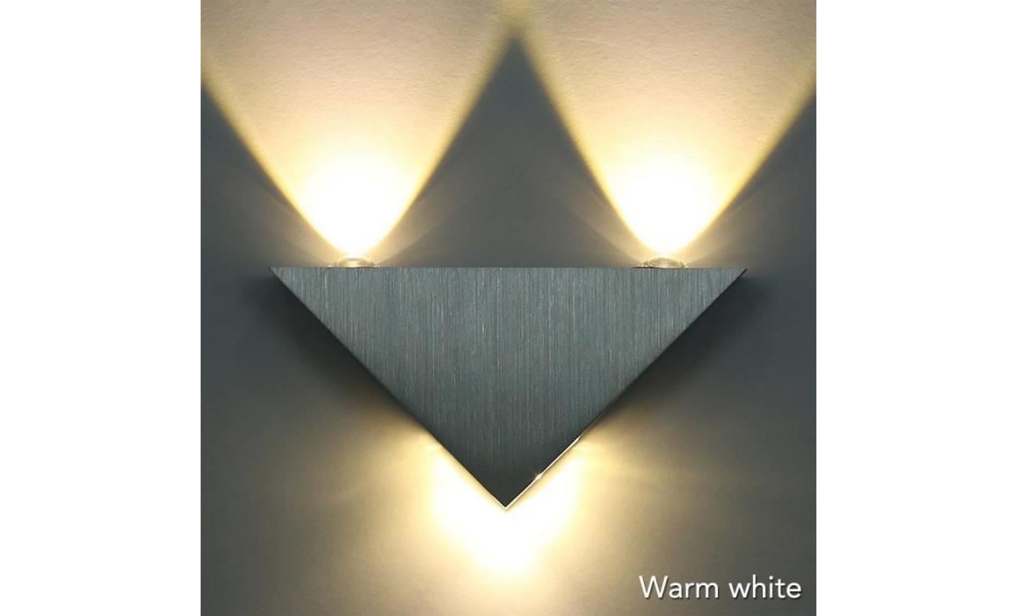 applique de triangle, applique murale led blanc chaud lampe hall couloir ktv, lumières décoratives led [classe énergétique a+]