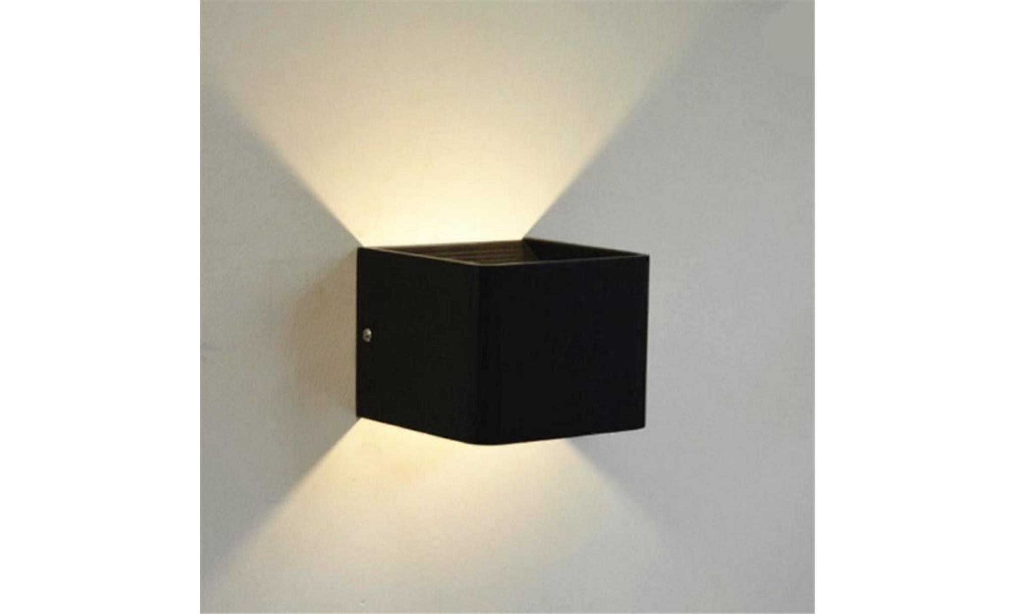 applique led carrée en aluminium lampe de chevet a warm light #si 62