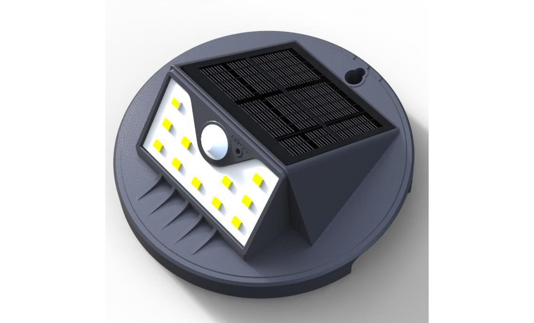applique led solaire d’extérieur avec fonction veilleuse et détecteur de mouvement, étanche pas cher