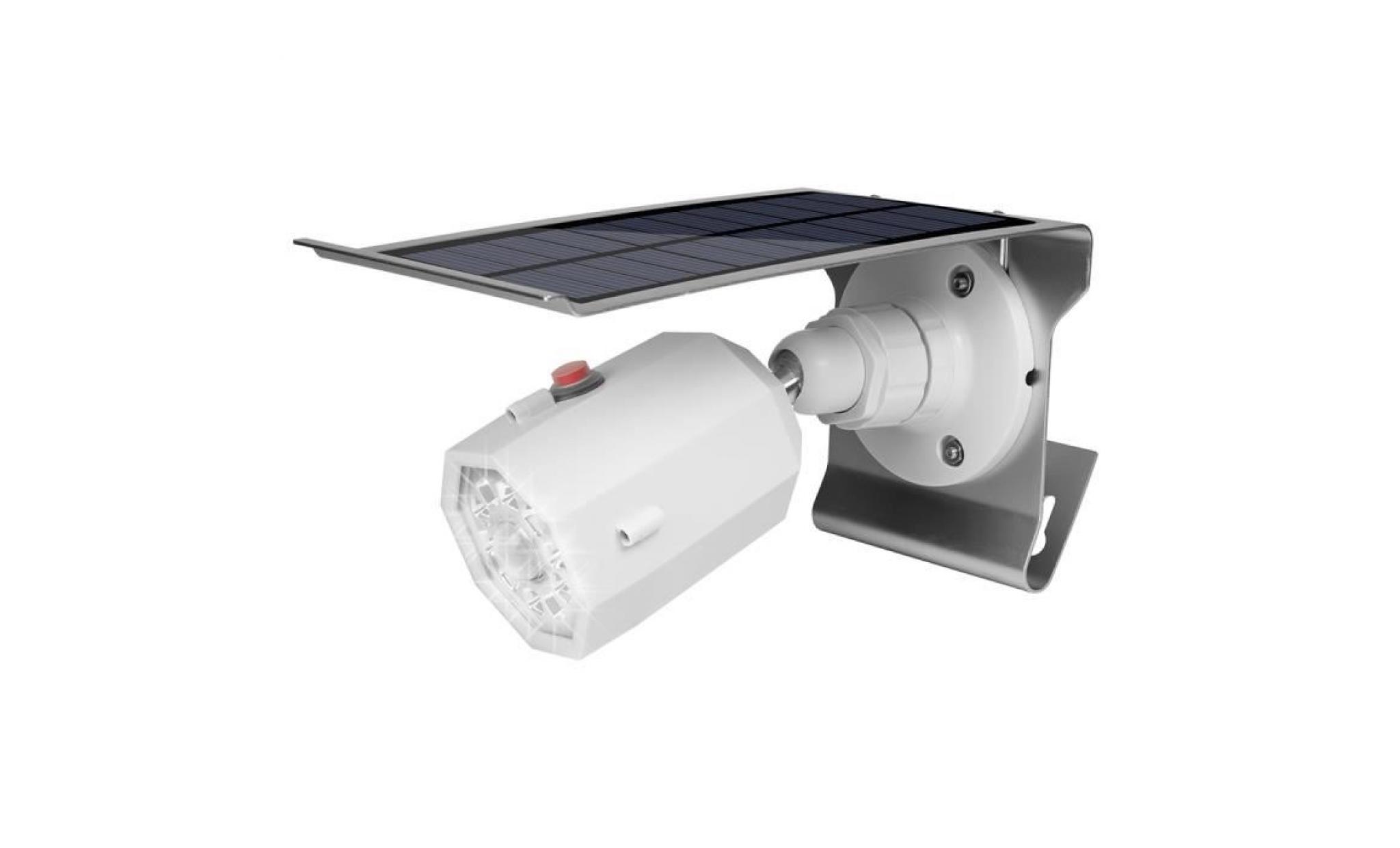 applique murale à 10 leds solaire capteur de mouvement avec fausse caméra de surveillance Éclairage de sécurité étanche