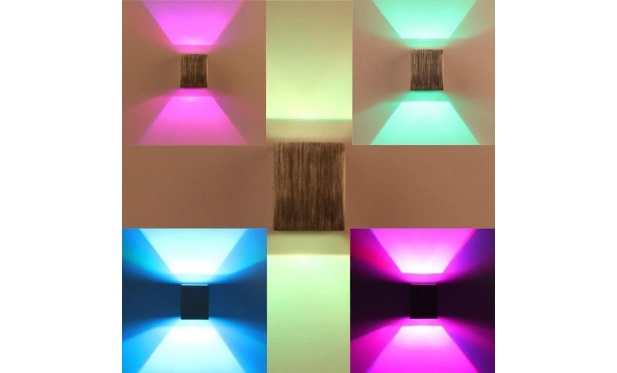 applique murale intérieur led moderne lampe carrée 3w pour chambre/escalier/sallon/bureau/porche/passerelle(1 cube, multicolore)