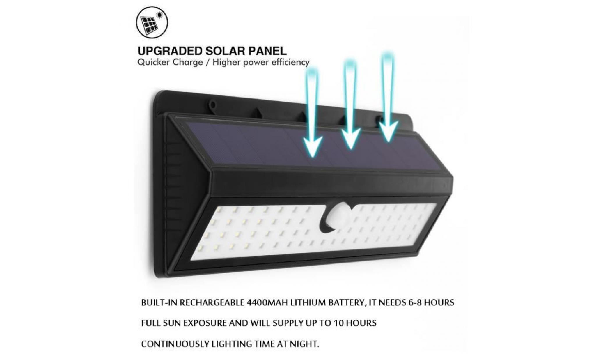 applique murale lumière solaire lampe de mur de sonde de mouvement irp infrarouge de lumière solaire humaine pas cher