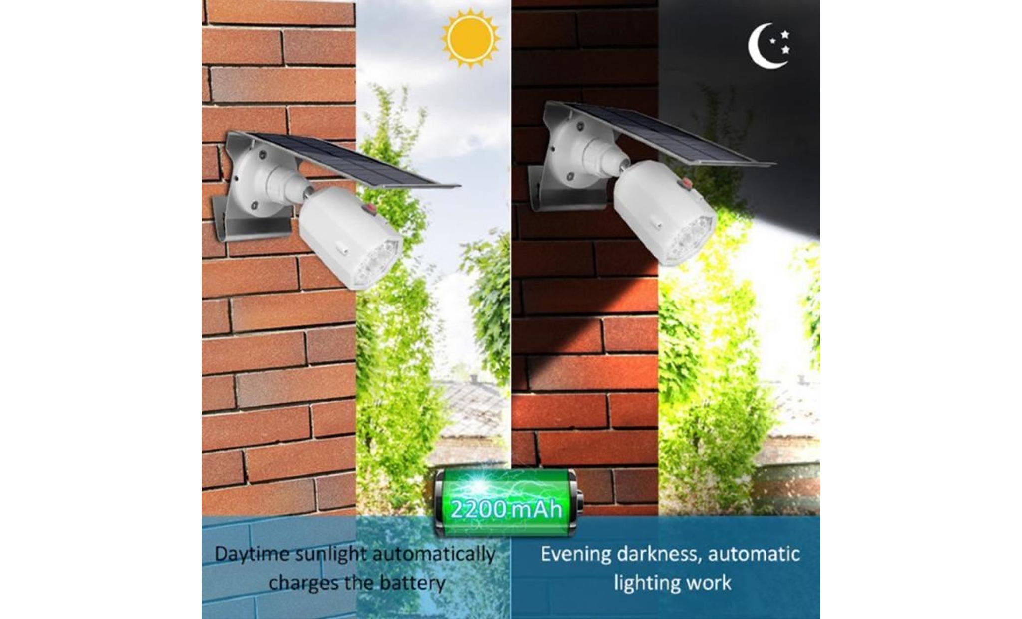 applique murale solaire pour caméra de jardin #mo 148 pas cher