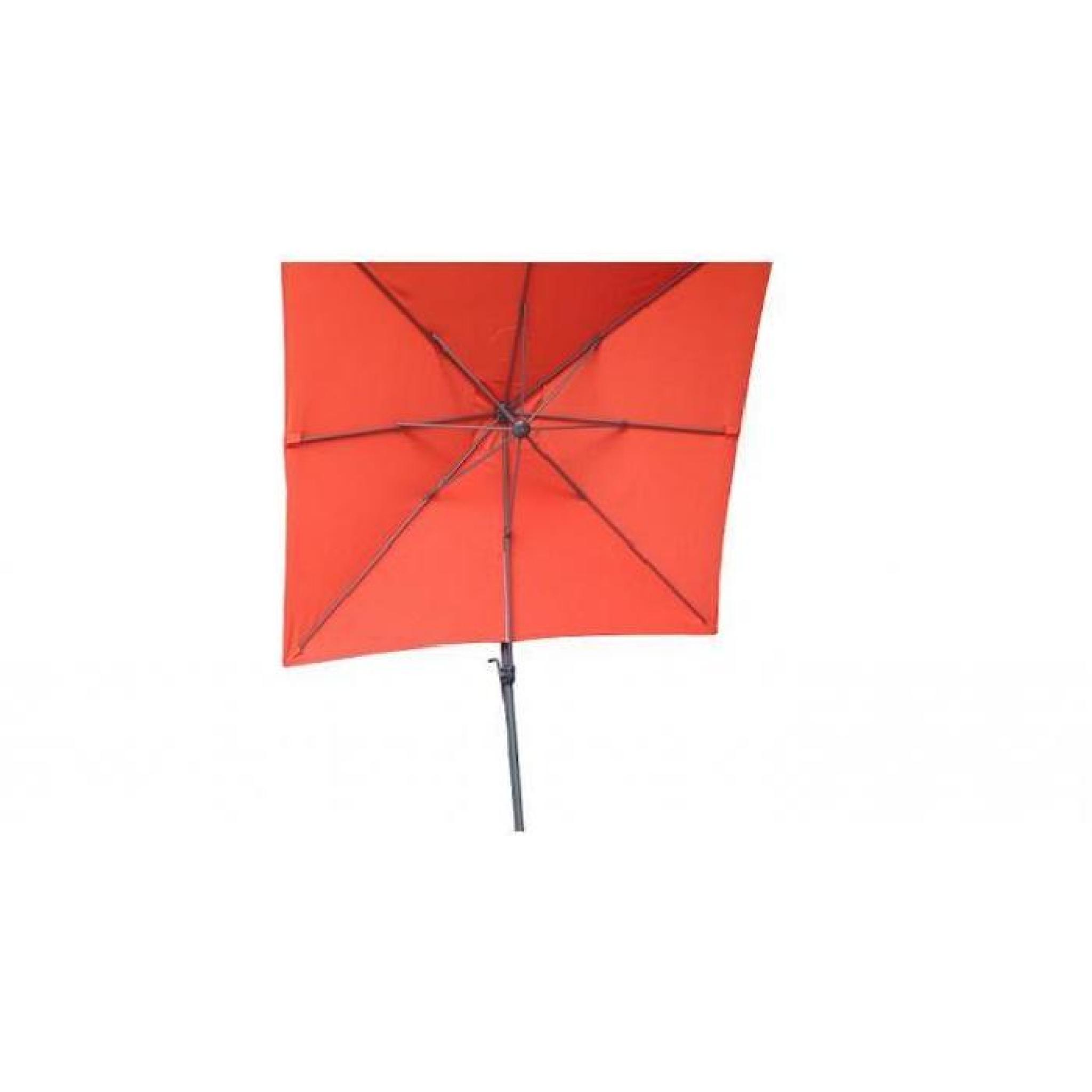 aquila rouge, parasol déporté 2,5m x 2,5m.  pas cher