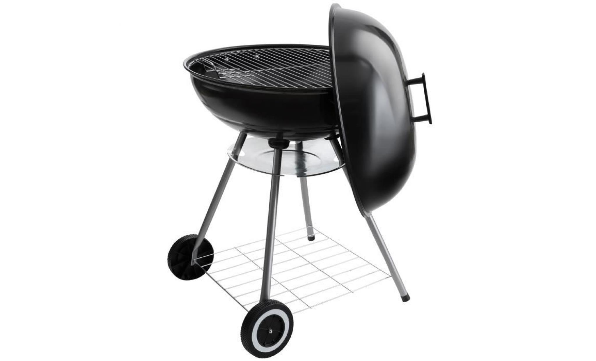 arebos barbecue boule barbecue grille bbq rond mobile acier inoxydable 46 cm