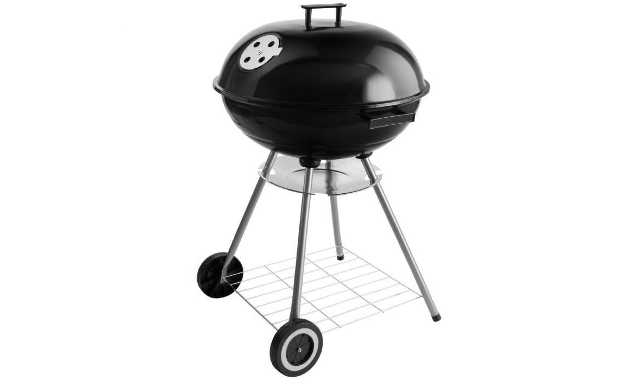arebos barbecue boule barbecue grille bbq rond mobile acier inoxydable 57 cm pas cher