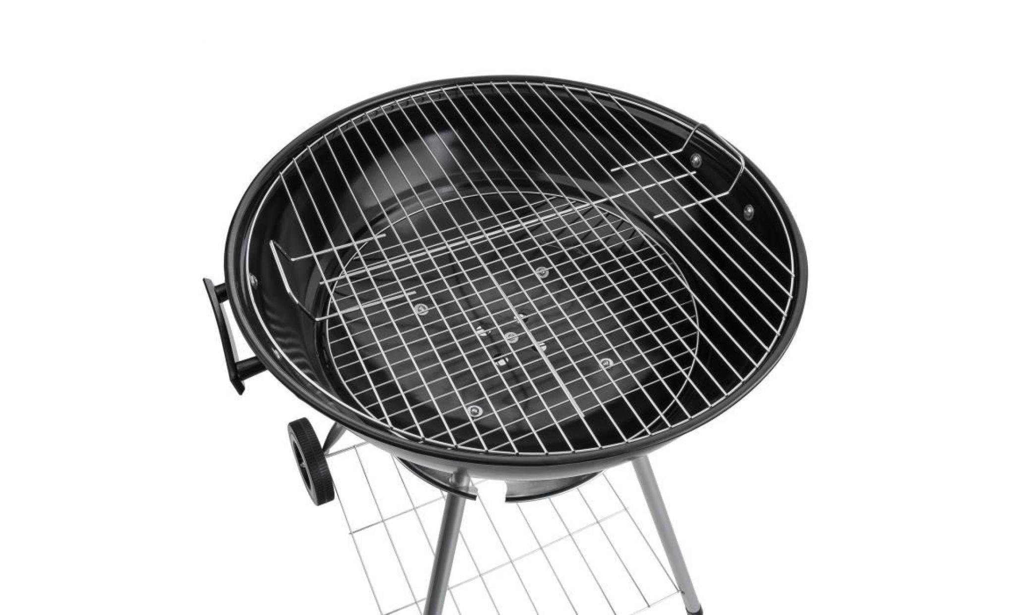 arebos barbecue boule barbecue grille bbq rond mobile acier inoxydable 57 cm pas cher