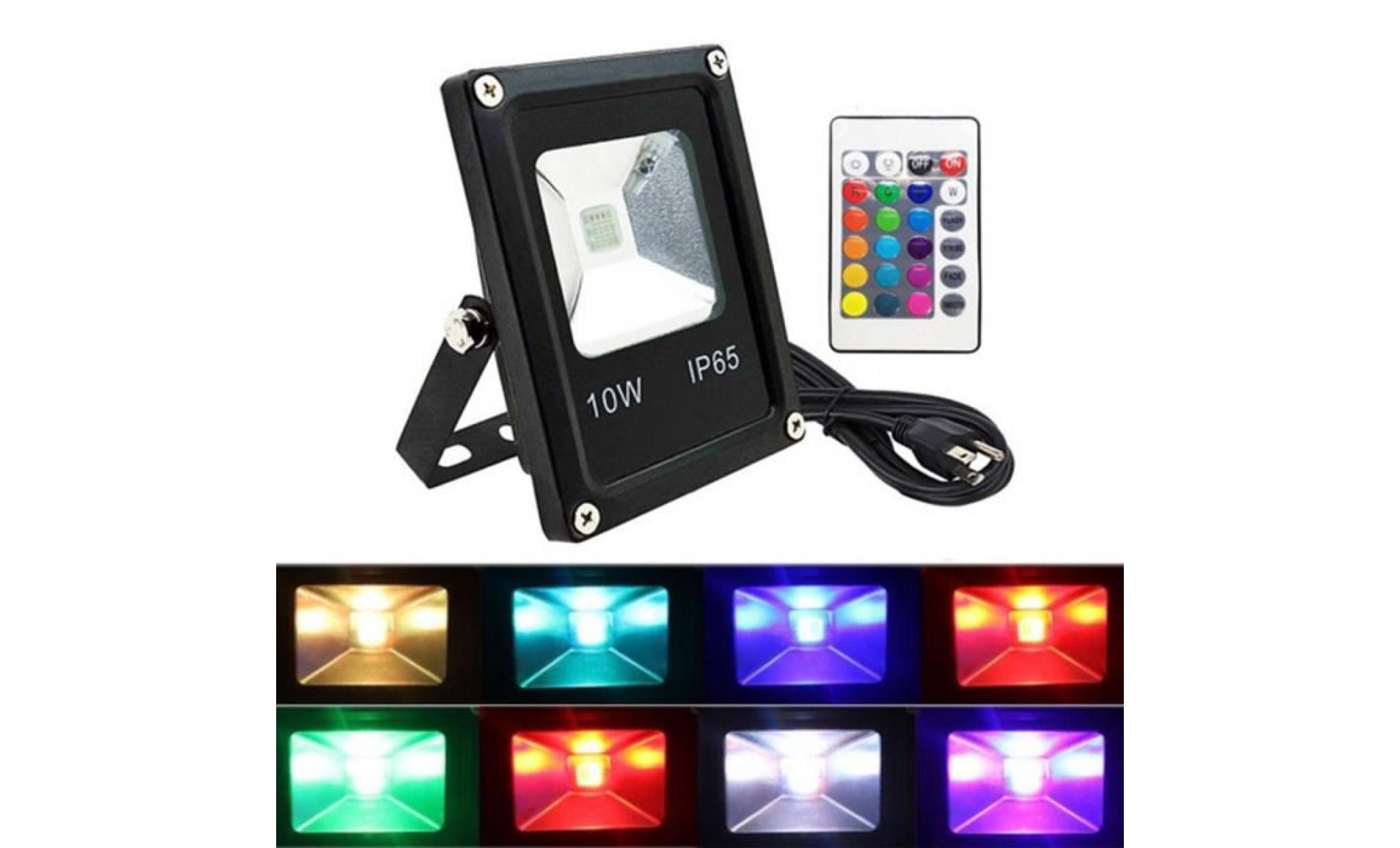atian 10w rgb led outdoor flood light 16 colors changing waterproof floodlight wall wash lamps for patio garden driveway pond
