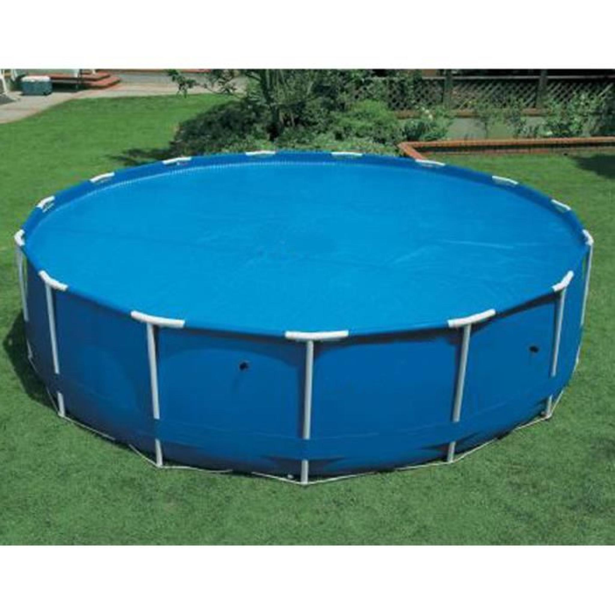Bache à bulles pour piscine diamètre 3,66m, L.36.80 x l.26.70 x h.37.50 cm