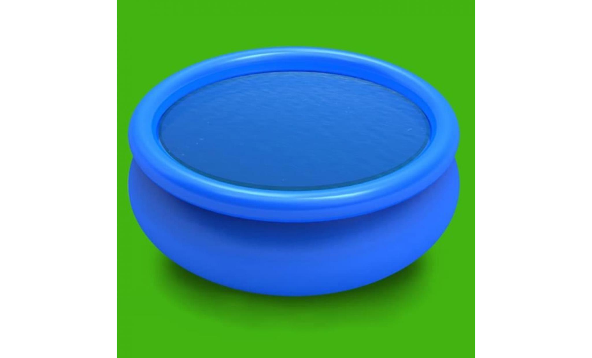 bache de piscine bleue ronde en pe 488 cm pas cher