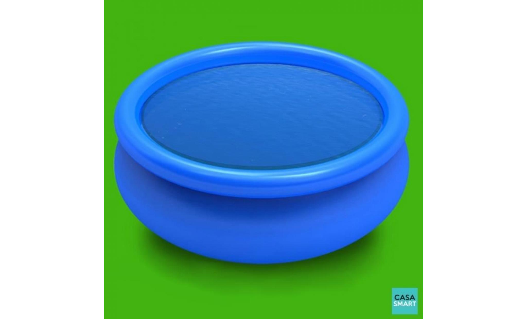 bâche de piscine bleue ronde en pe 488 cm   casasmart pas cher