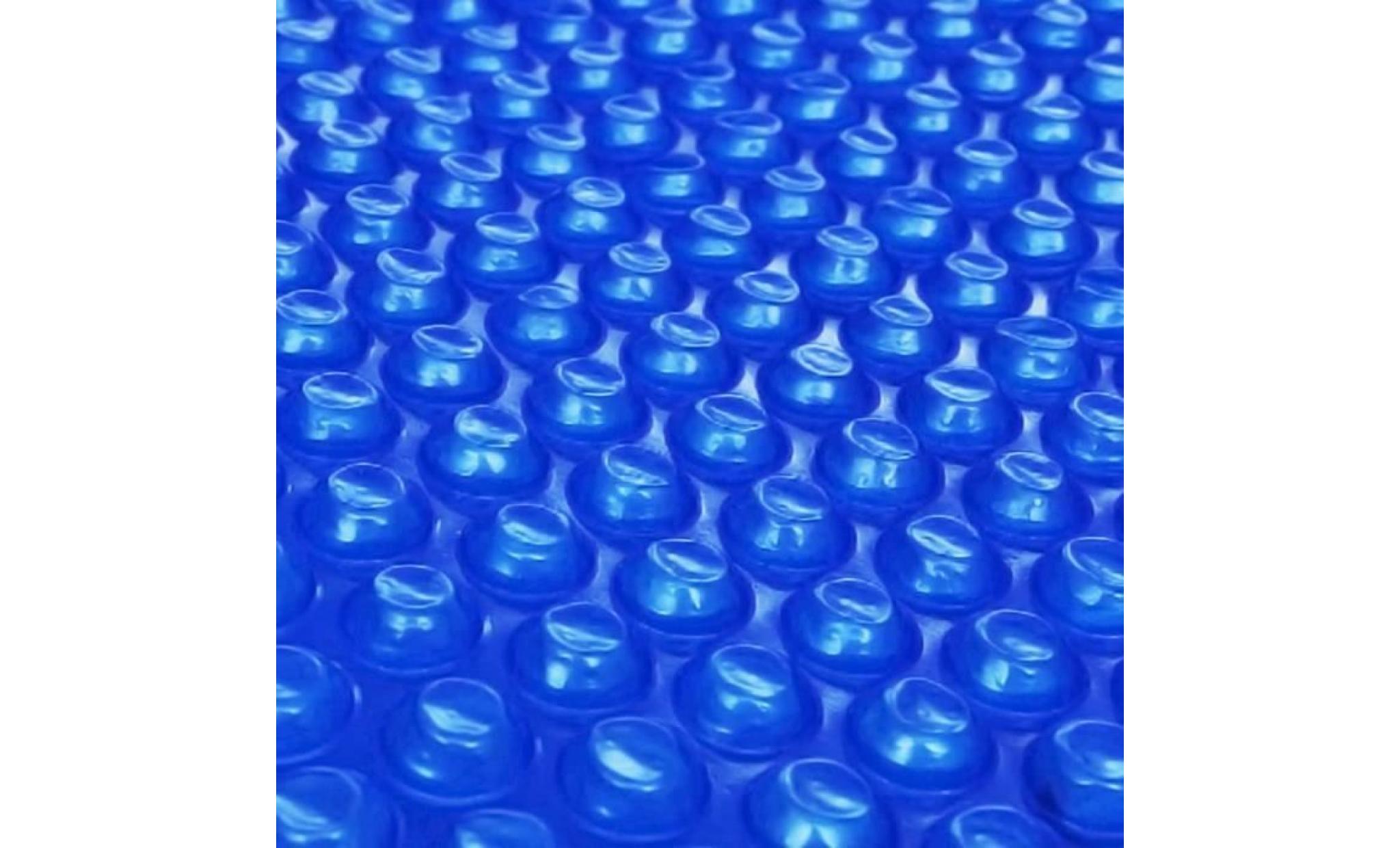 bâche de piscine film solaire de piscine ronde pe 455 cm bleu