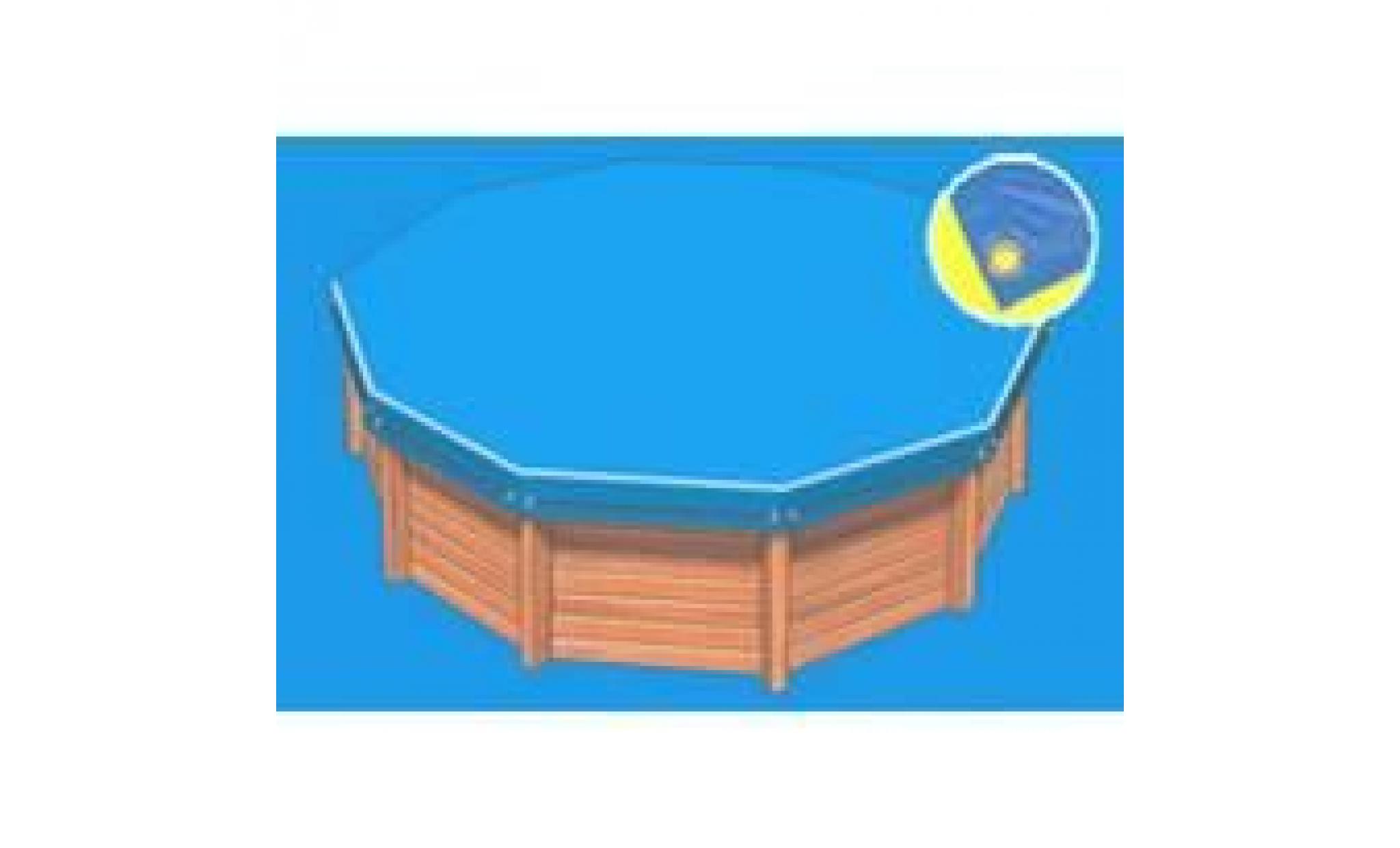 bâche hiver luxe bleue pour piscine sunbay oristano et luna puesta pas cher
