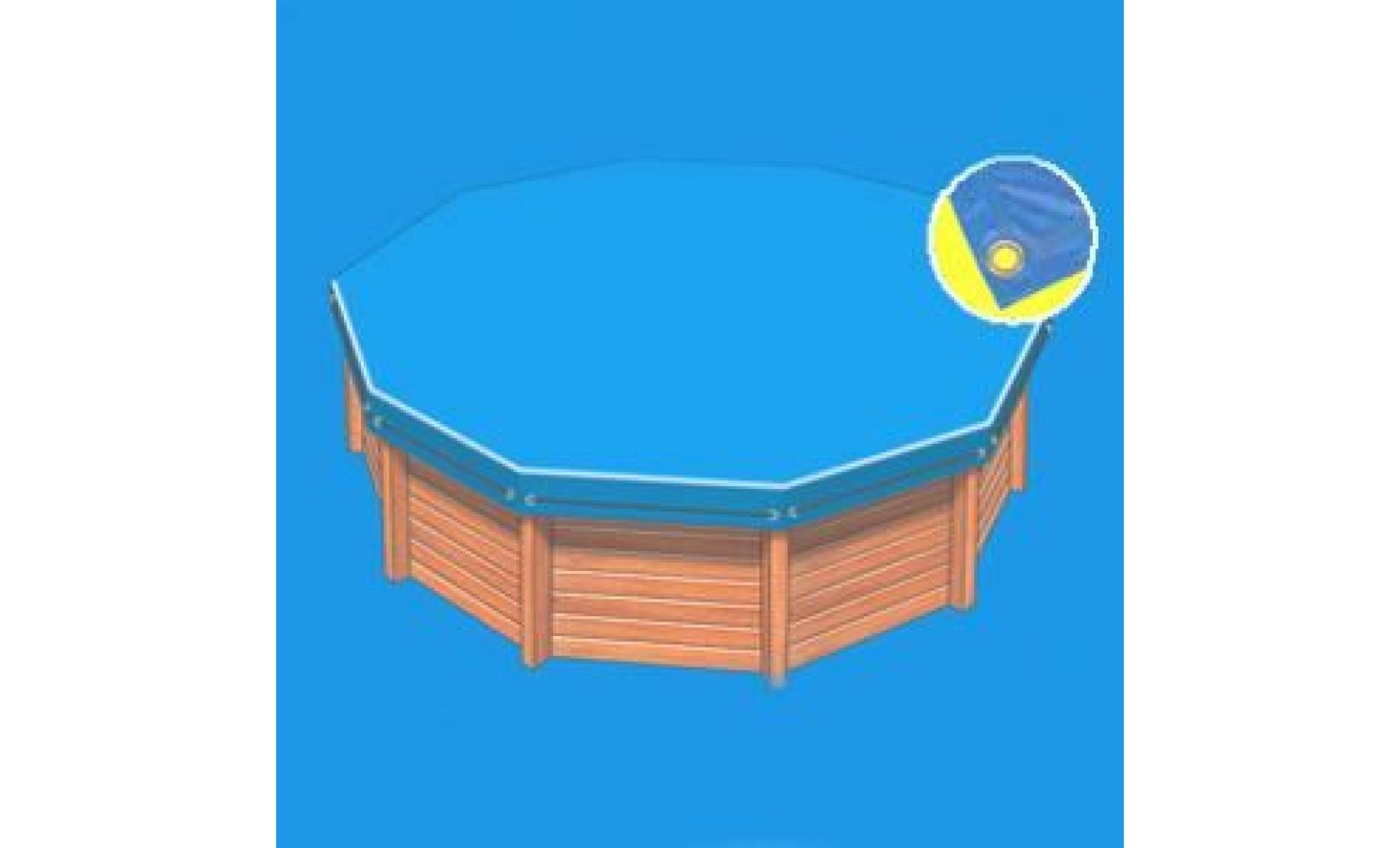 bâche opaque pour piscine hors sol ovale 4.70m x 2.70m