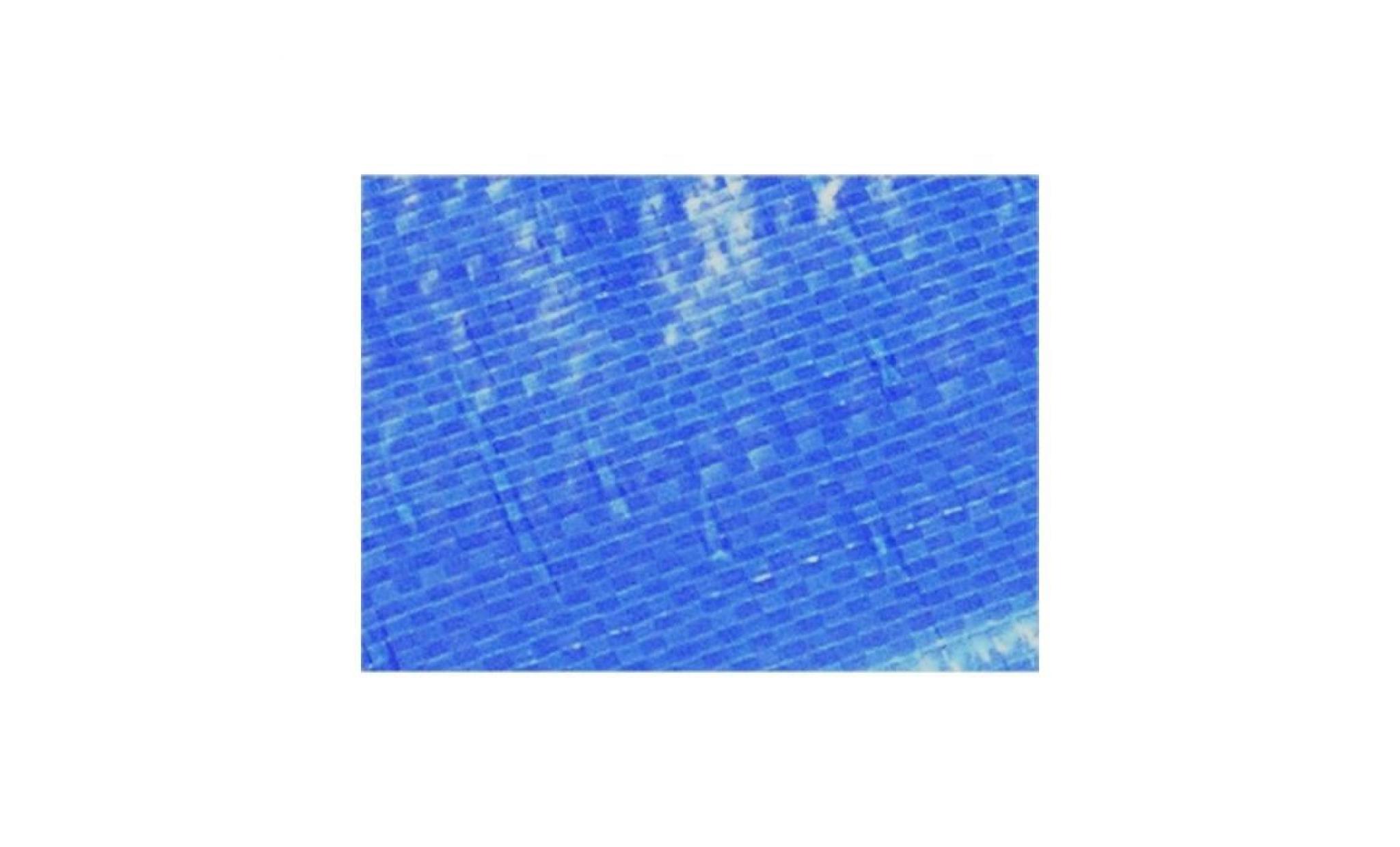 bâche piscine 150 g/m²   10 x 15 m   couverture piscine   bache imperméable   baches piscine bicolore : verte et bleue pas cher