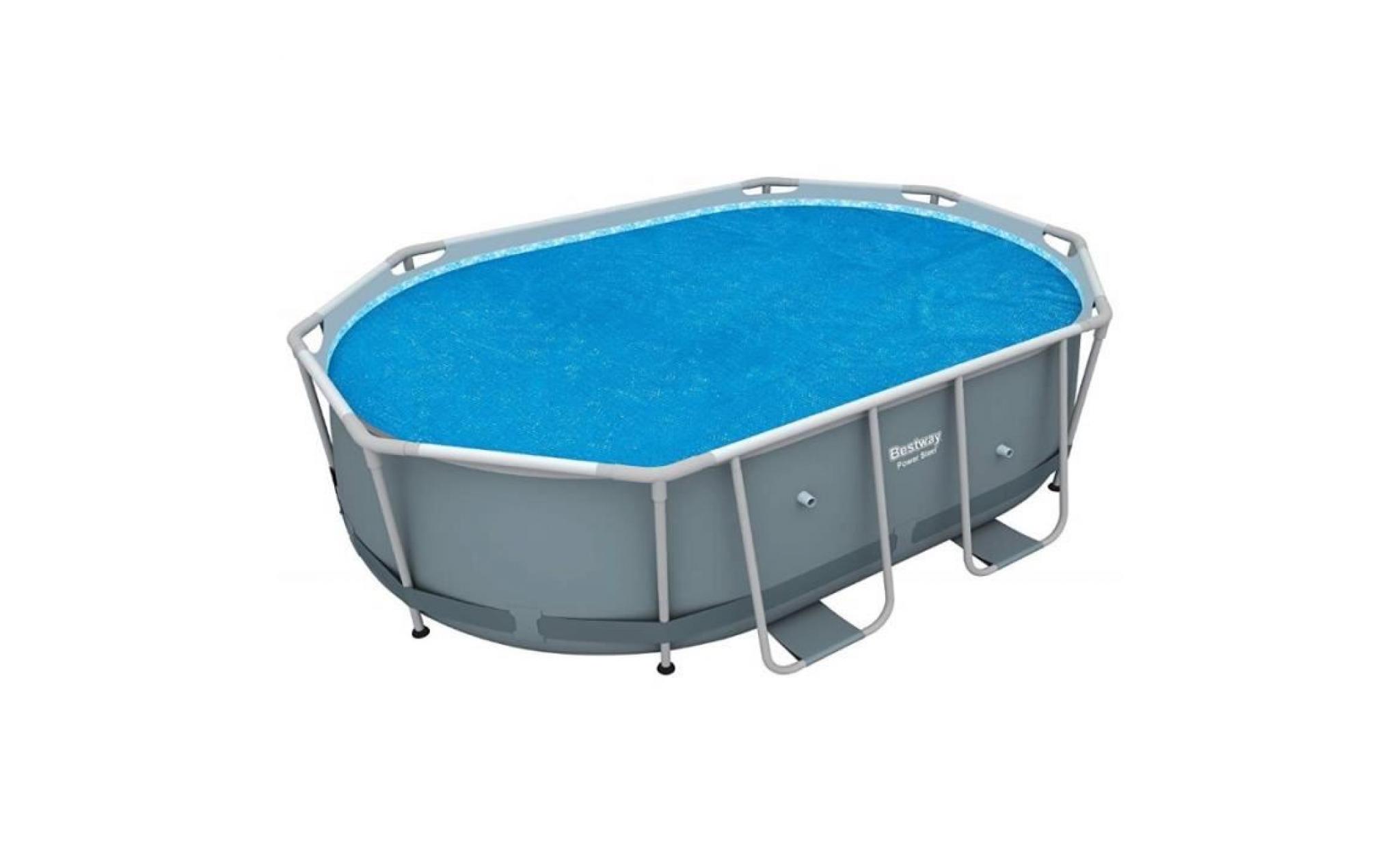 bâche piscine à bulles 5.29x 2.50m pour piscine ovale steel frame pool bestway 5.49x 2.74m