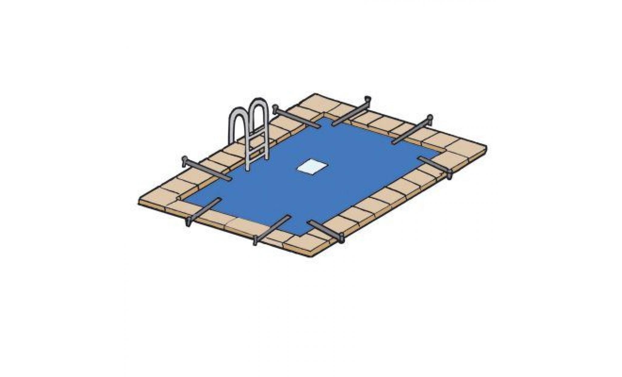 Bâche 8 x 14 m pour piscine rectangulaire