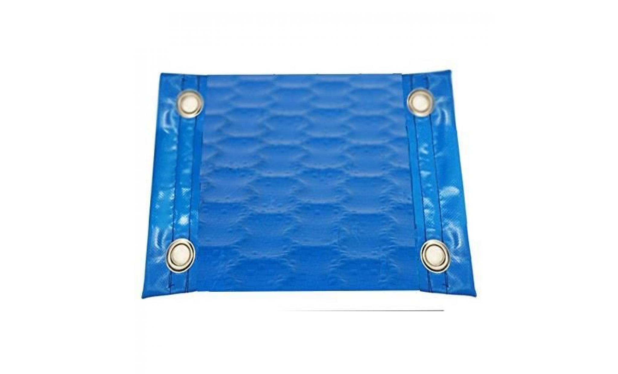 bâche solaire de piscine à bulles renforcé avec du polyéthylène geobubble 700µ 5 x 5m bleu