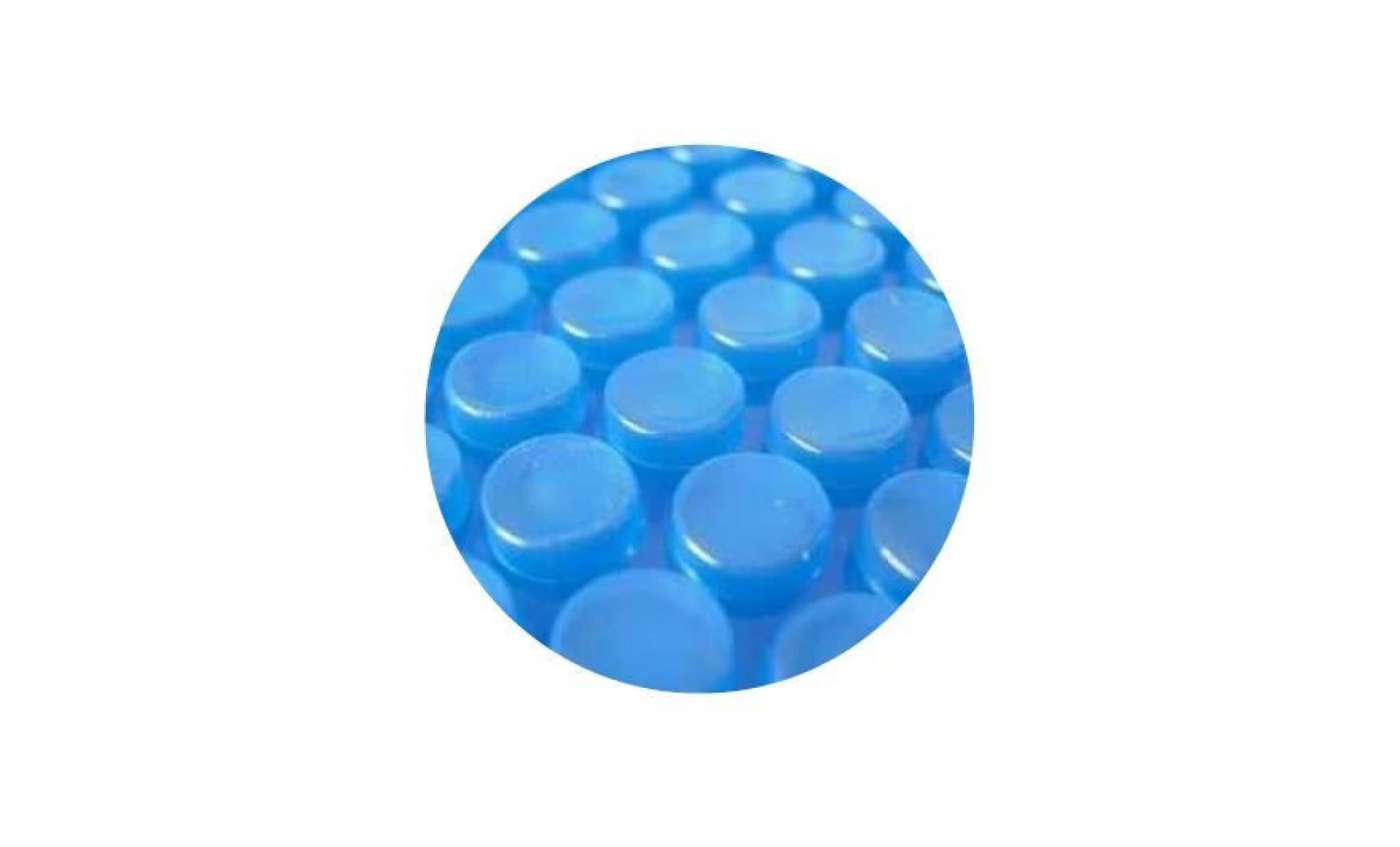 bâche solaire de piscine à bulles sans renfort  Économique 600µ 6 x 4.5m