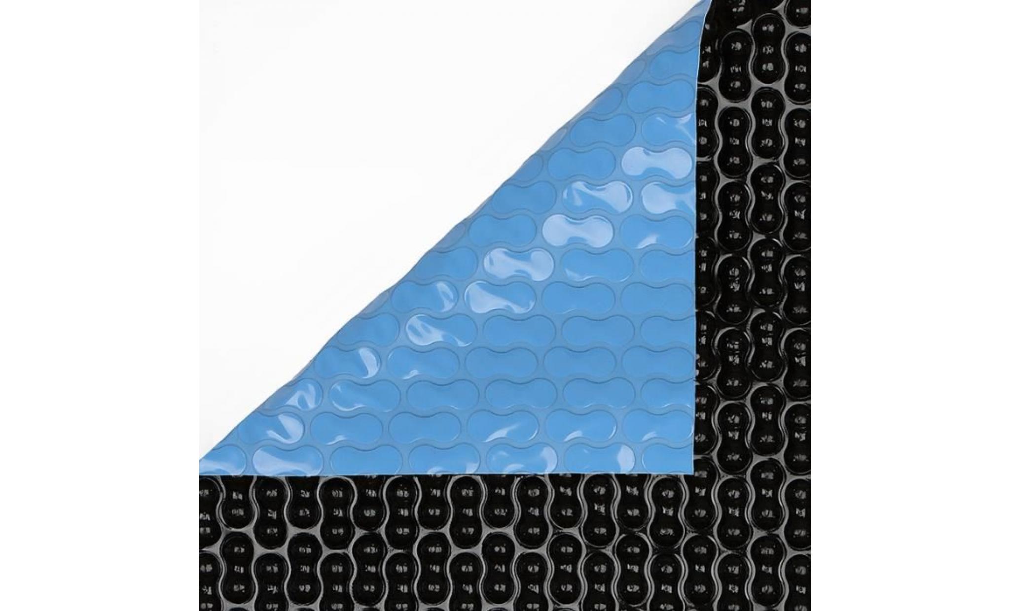 bâche solaire de piscine à bulles sans renfort geobubble 400µ 10 x 3,5m avec renfort dans les largeurs bleu pas cher
