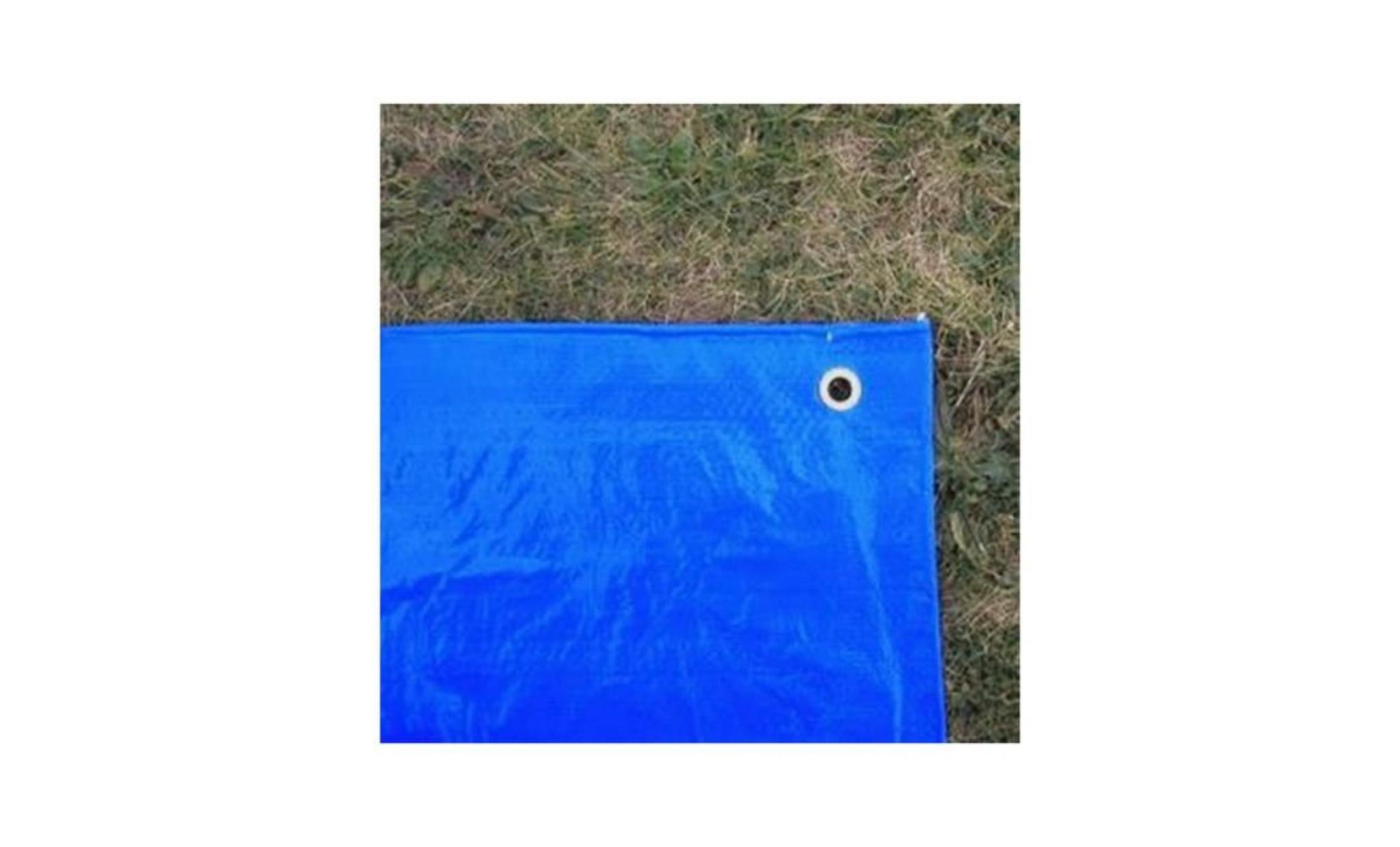 BACHES DIRECT - Bâche piscine 150 g/m² - 4 x 5 m - couverture piscine - bache imperméable - baches piscine Bicolore : Verte Et Bleue pas cher