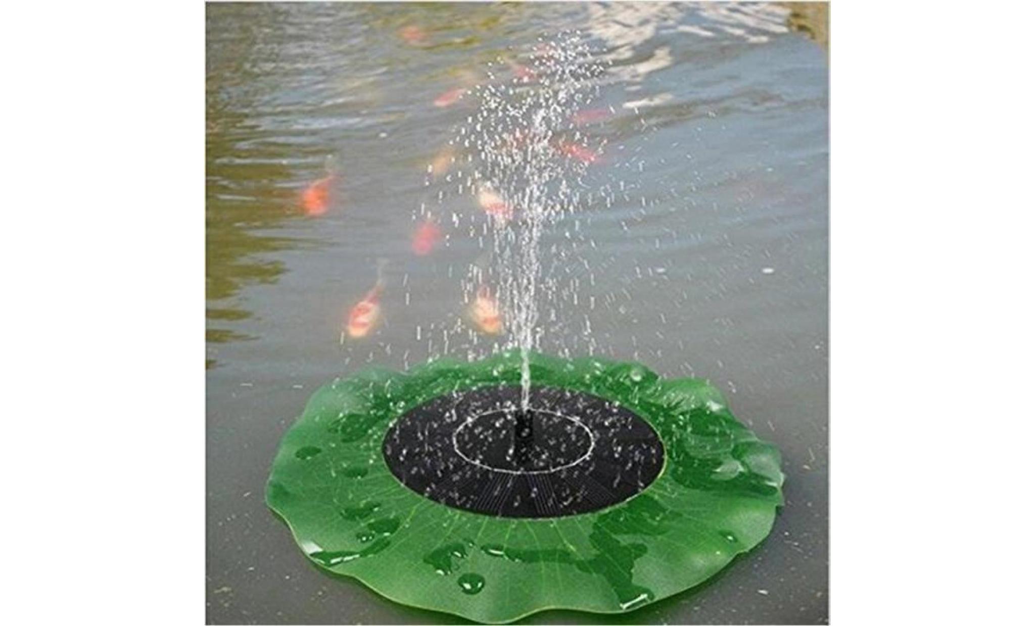 bain d'oiseau flottant énergie solaire fontaine jardin eau panneau de pompe kit piscine