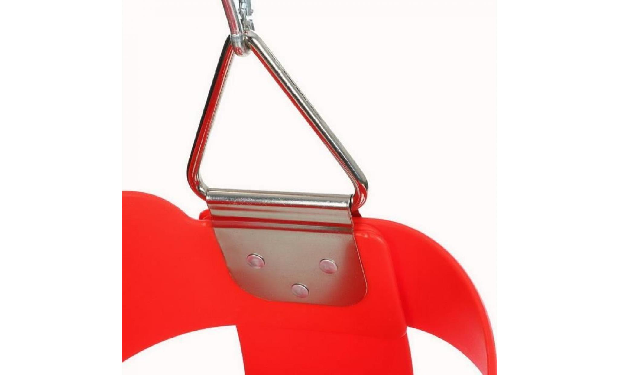 balançoire siège bébé enfants avec chaîne jardin jeux en plein air  rouge pas cher