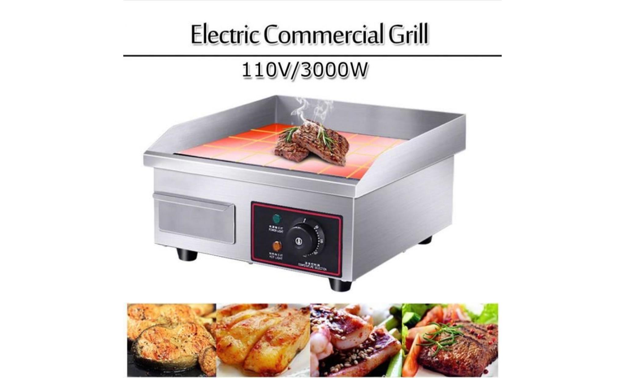 barbecue commercial de bbq de plaque chauffante de cuisson électrique(220 ~ 240v)  lul