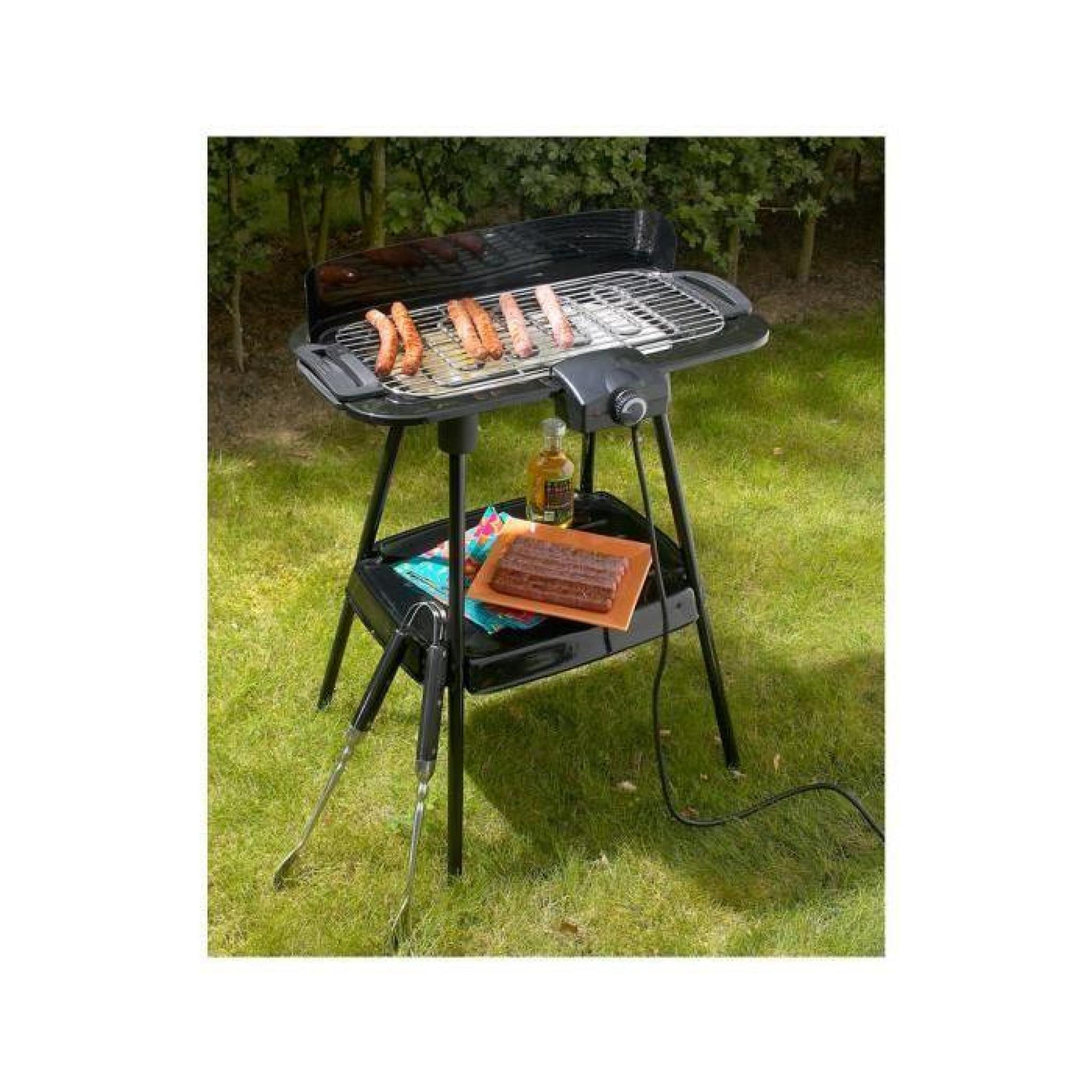 Barbecue électrique avec cuisson sur plancha pas cher