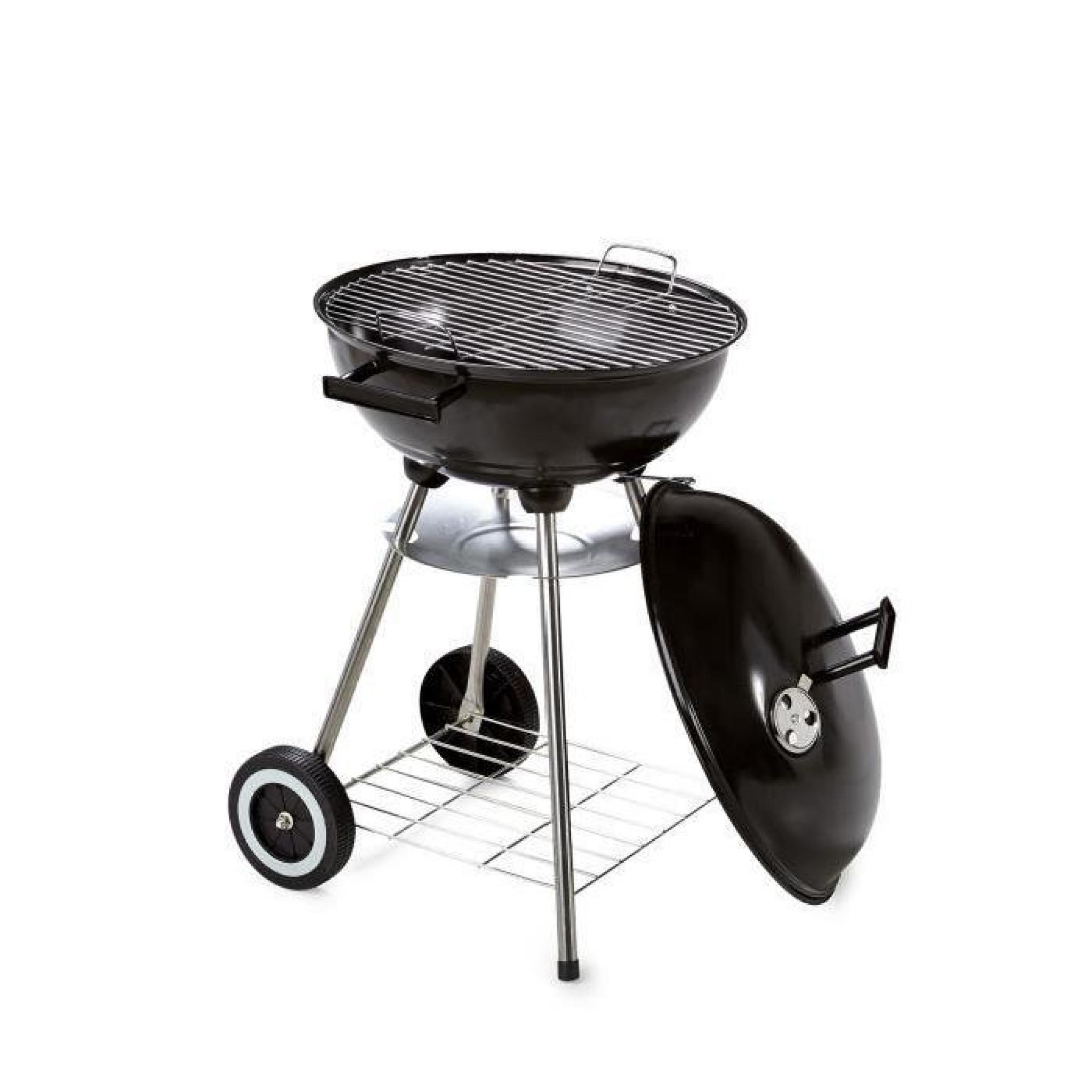 Barnabe Barbecue à charbon en acier - Noir pas cher