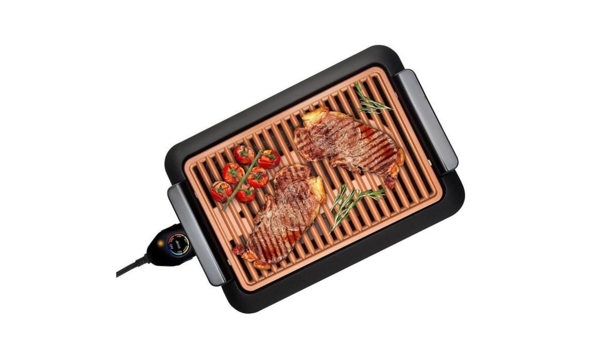 barquette électrique pour barbecue ue plug grille de cuisson chauffée avec cadran de température pas cher