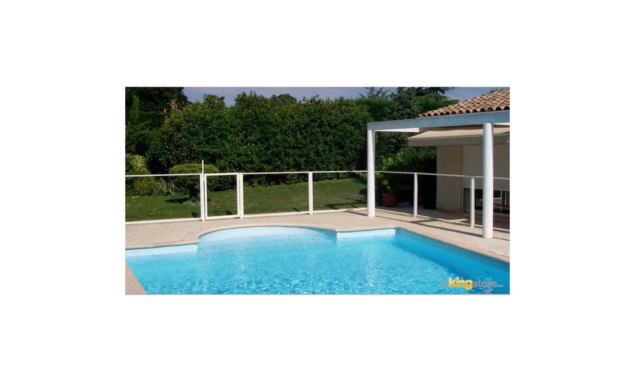 barrière piscine transparence portillon 90x117 cm