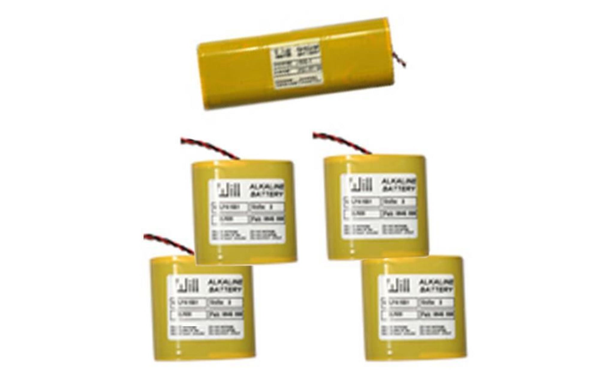 batteries d'origine 1x9v et 4x3v 18a/h pour alarme primaprotect