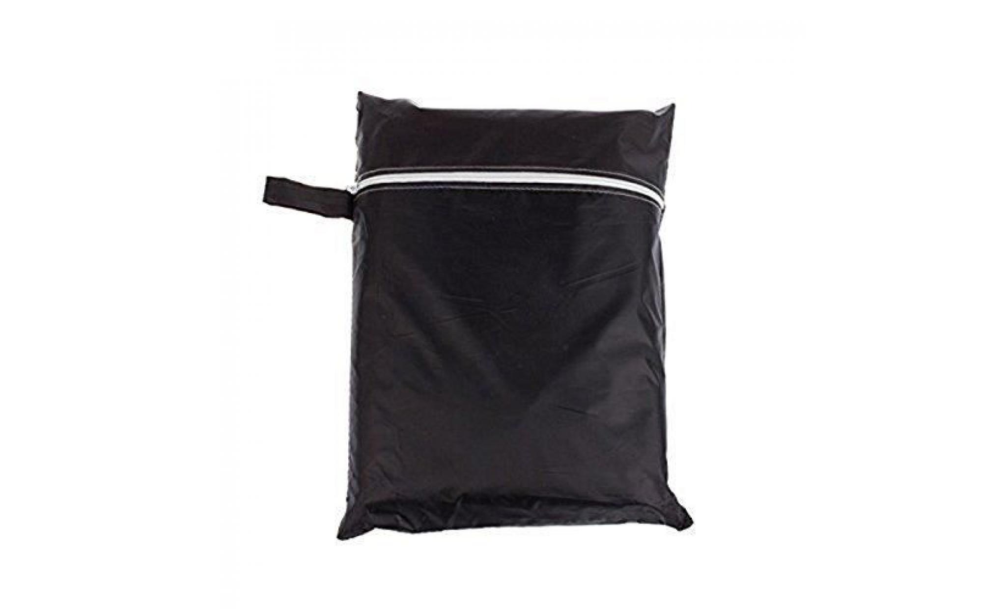 bbq barbecue grille de protection housse avec sac de rangement étanche 170cm   taille l (noir) pas cher