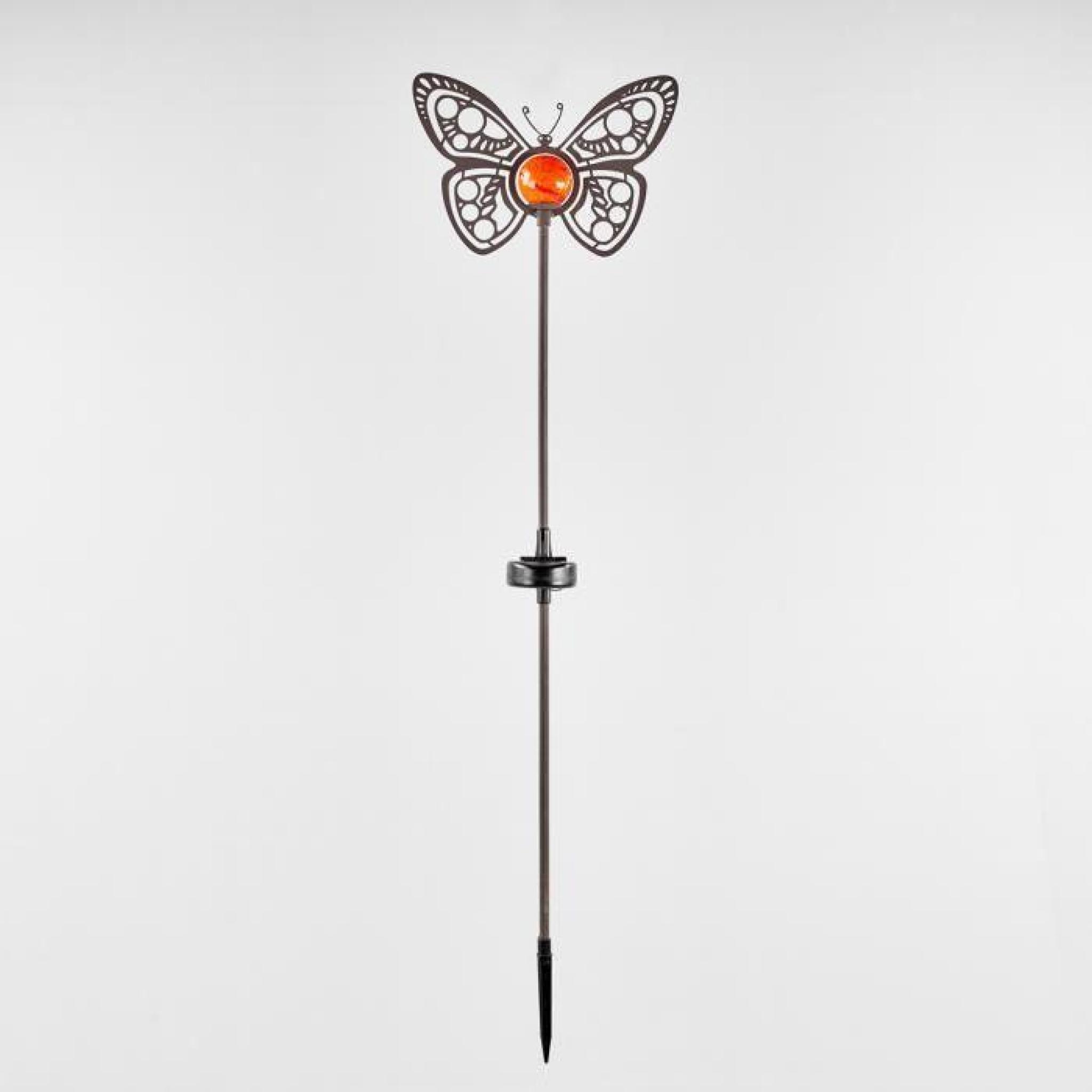 Belle lampe décorative solaire LED Papillon pas cher