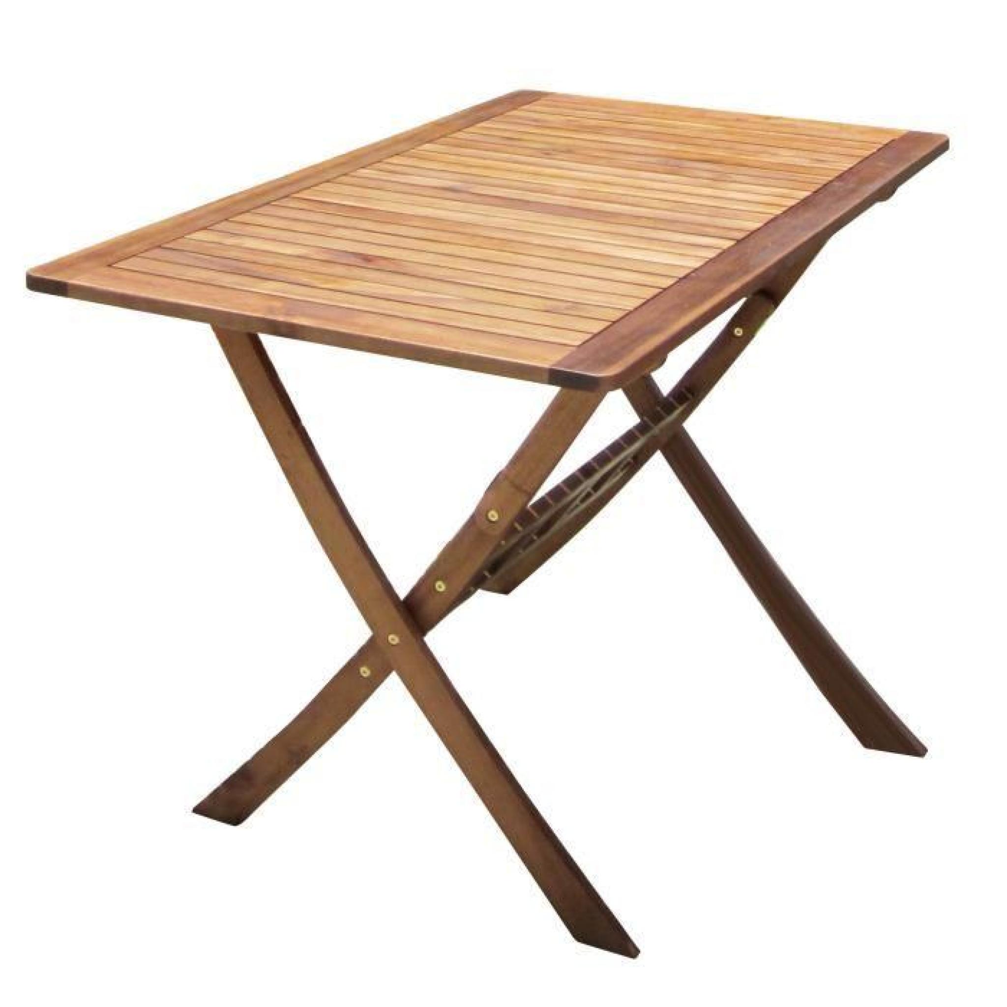 Bentley - Ensemble table rectangulaire + 4 chaises en bois - jardin/patio pas cher