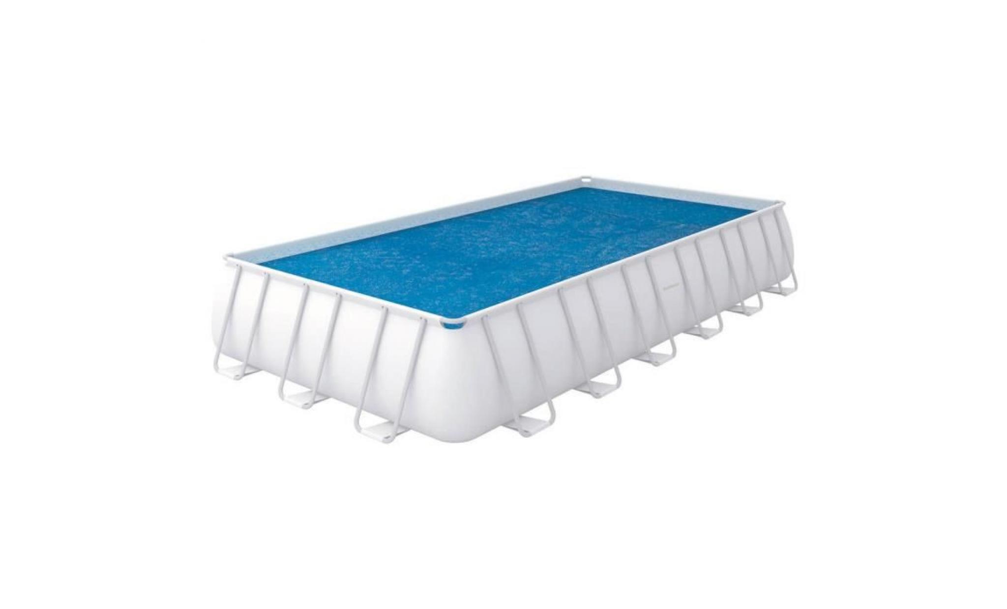 bestway bâche solaire 703x366cm pour piscine frame pool 732x366cm